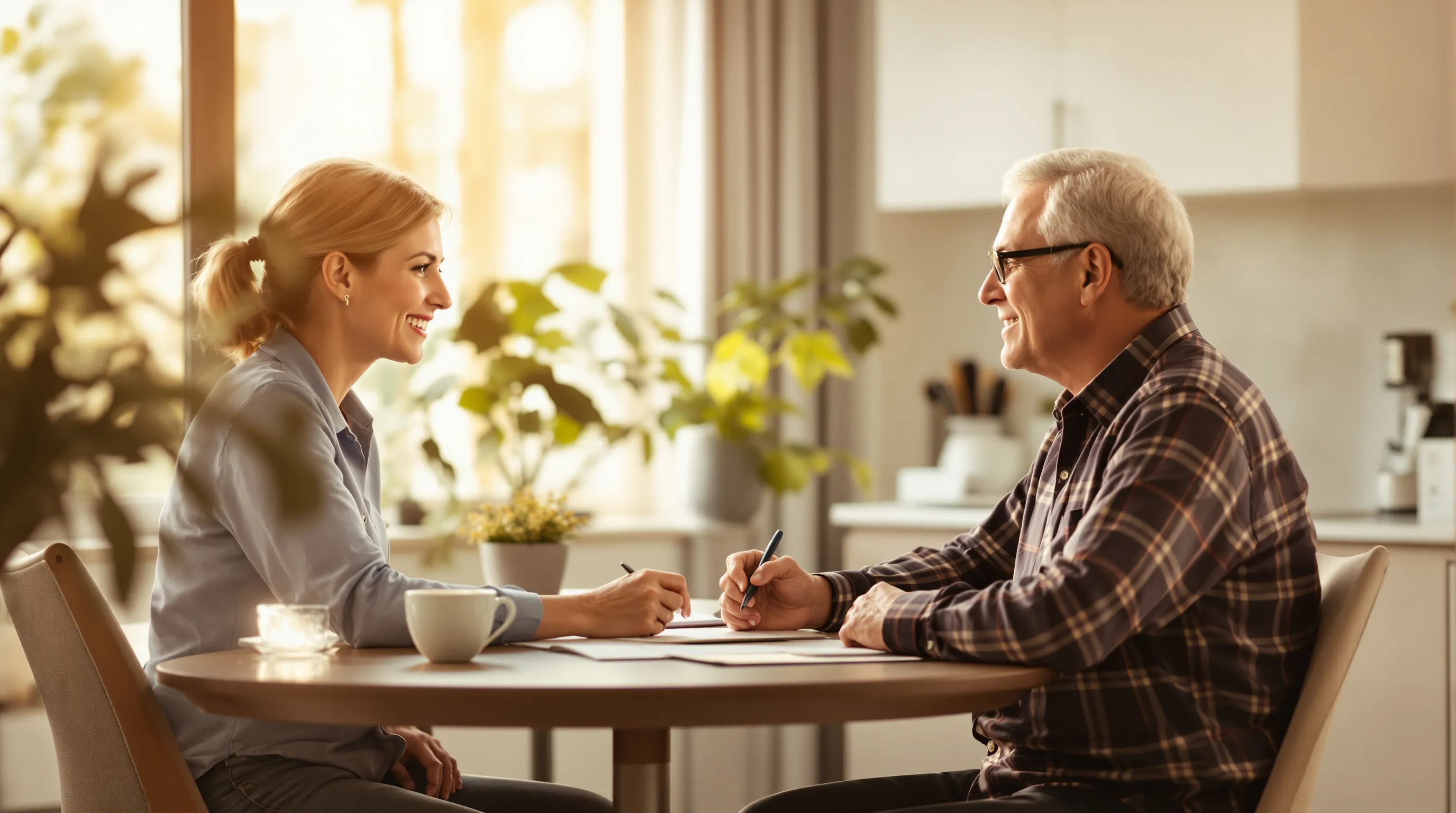 Kentucky SHIP counselor helping seniors review Medicare options